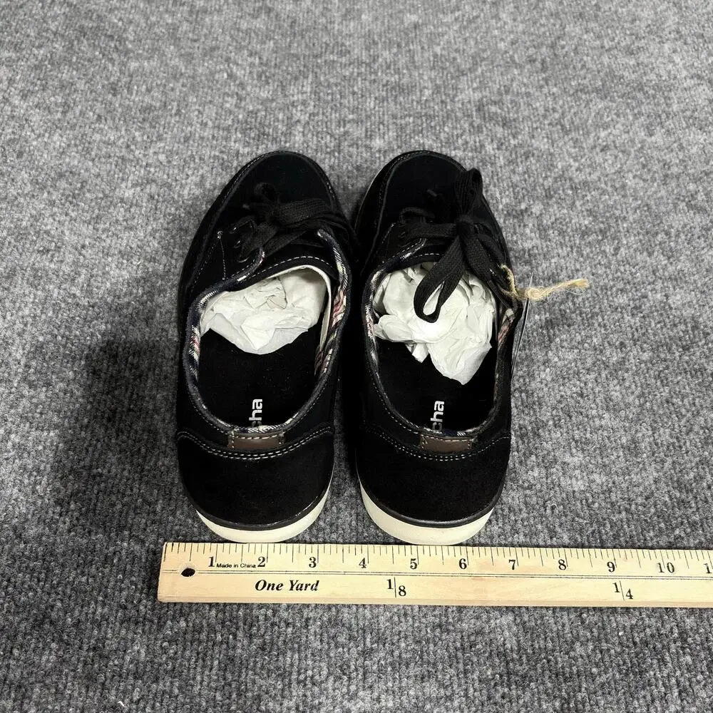 Gotcha Shoes Mens Size 9.5 Black Laguna Leather Canvas Boat Skate Surf Casual